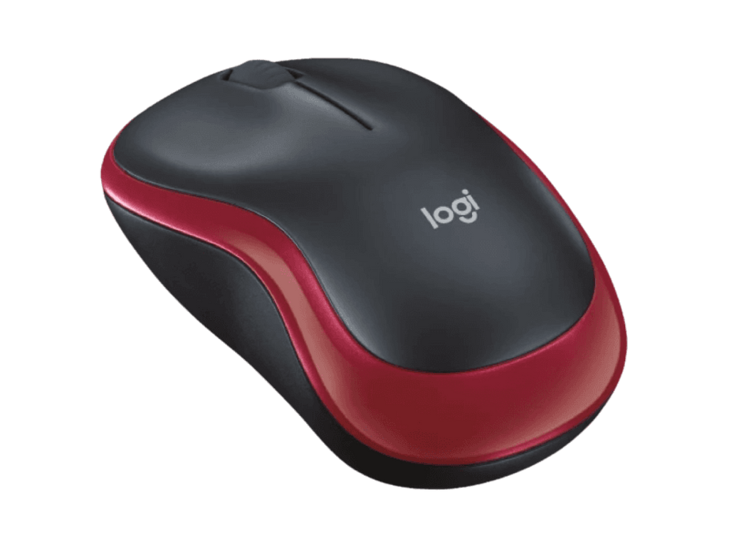 Logitech M185 Wireless Mouse (Red)