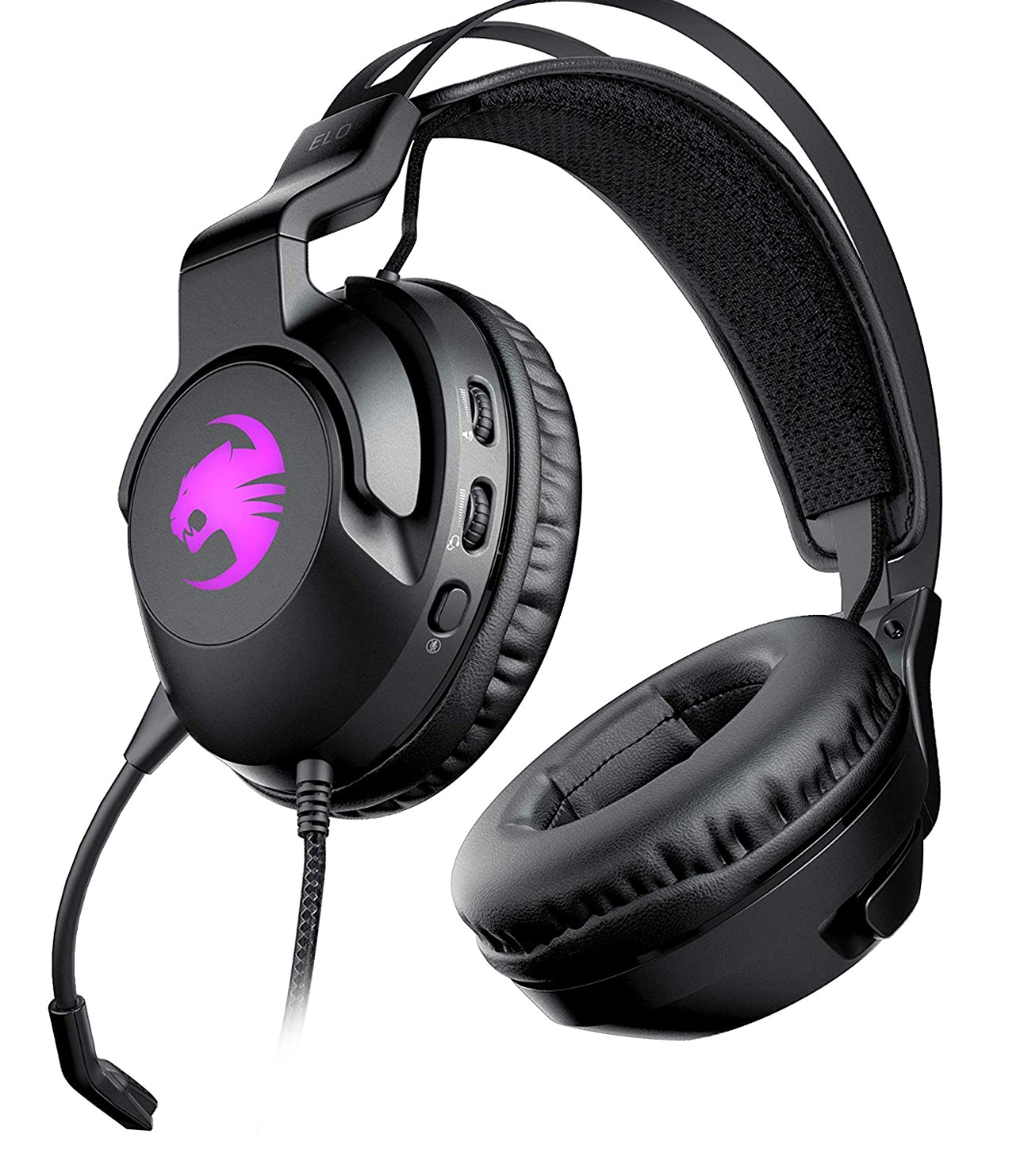Roccat Elo 7.1 USB Surround Sound RGB Gaming Headset for PC