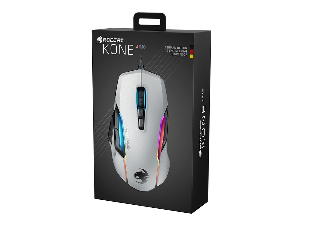 Roccat Kone AIMO Remastered RGB Optical Gaming Mouse (White) 06