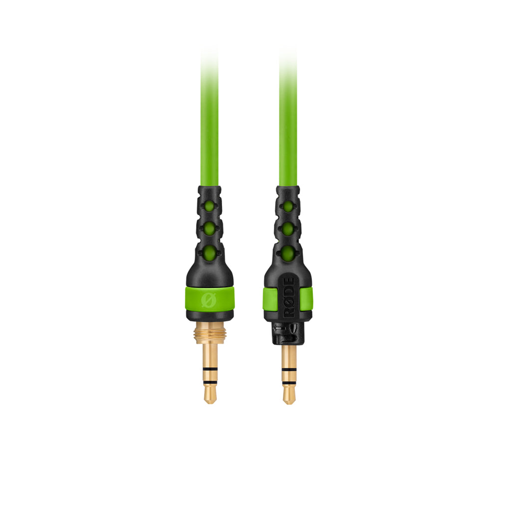 Rode 2.4m Green Headphone Cable - 3.5mm Connection with 1/4" Adaptor