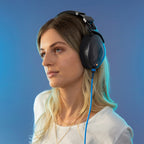 Rode 1.2m Blue Headphone Cable - 3.5mm Connection with 1/4" Adaptor