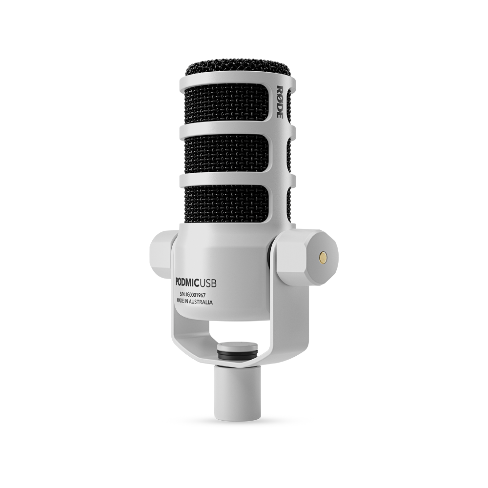 Rode PodMic USB and XLR Dynamic Broadcast Microphone - White