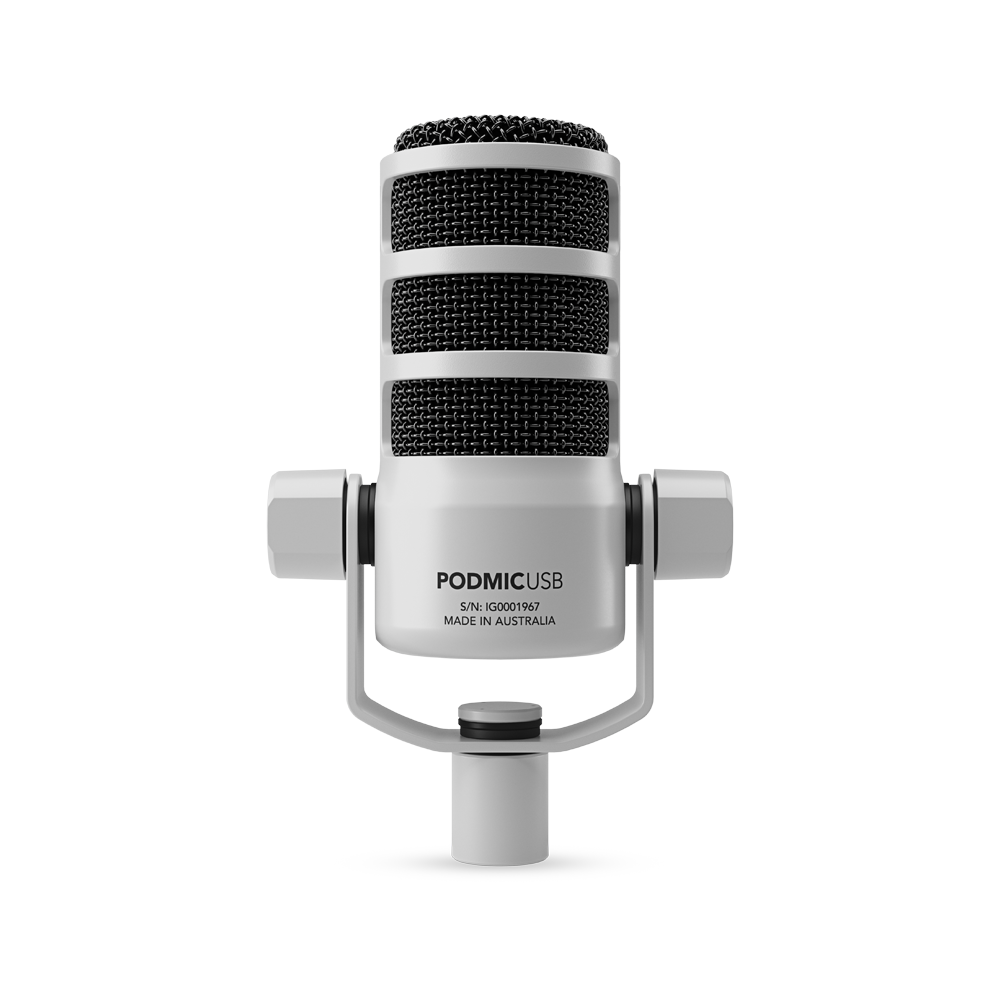 Rode PodMic USB and XLR Dynamic Broadcast Microphone - White