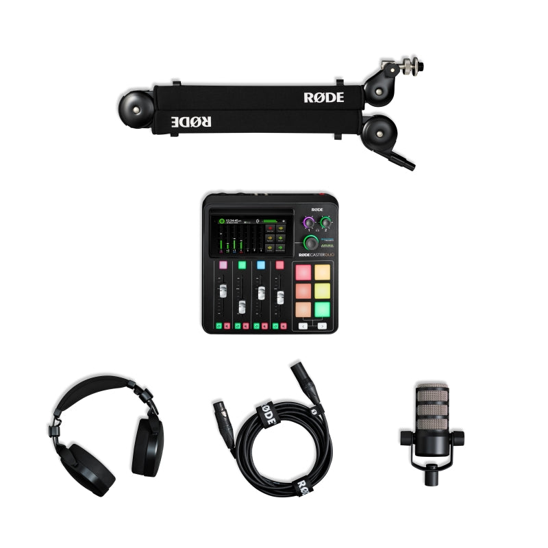 Rode RODECaster Duo Solo Podcasting Bundle