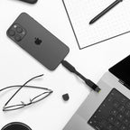Rolling Square inCharge X 100W 6 in 1 Keyring Cable (Lava Black)