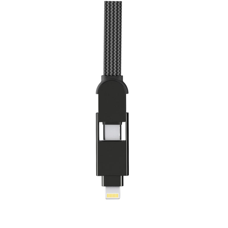 Rolling Square inCharge XL 2m 100W 6 in 1 Travel Charging Cable (Urban Black)