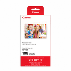 Selphy High-Capacity Postcard Size Ink and Paper Pack RP-108