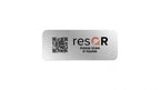 resQR Aluminium Sticker Pack (2 x Lost Item Recovery Scratch Resistant Stickers)