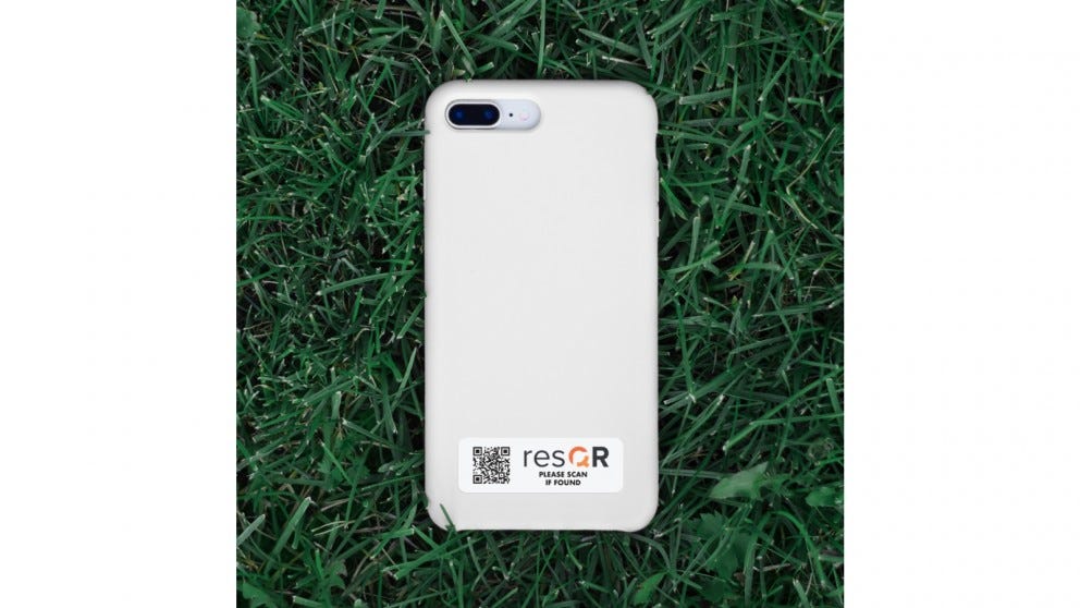 resQR Sticker Pack (6 x Lost Item Recovery Heavy Duty Stickers / 3 Sizes)