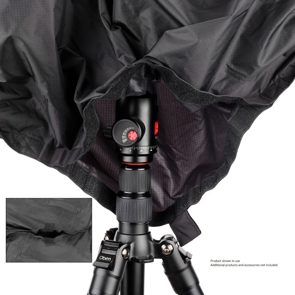 Ruggard Fabric Rain Cover 23" Large for Lens up to 23" Long Black