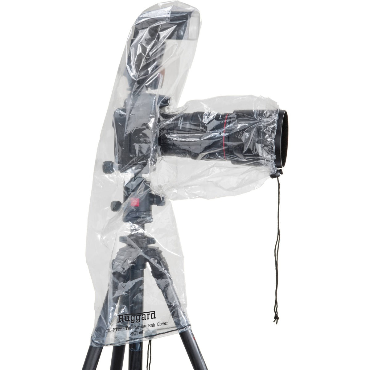 Ruggard RC-P8F Rain Cover for Lenses up to 8 Long with Flash, illustration ONLY - camera not included