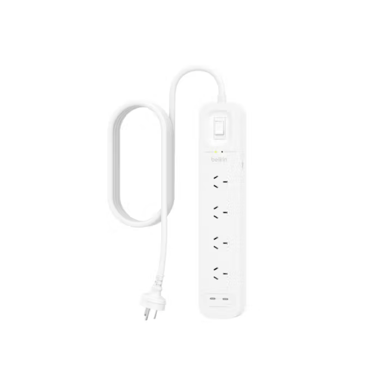 Belkin 4-Outlet Surge Protection Strip with Dual USB-C Charging Ports