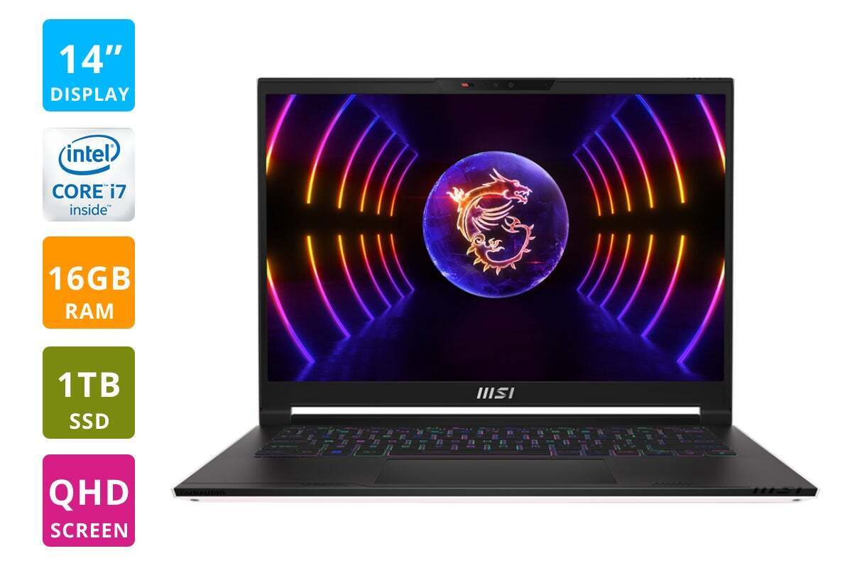 MSI Stealth 14Studio 14" QHD+ (i7-13700H, 16GB, 1TB, RTX4060) Laptop (White)