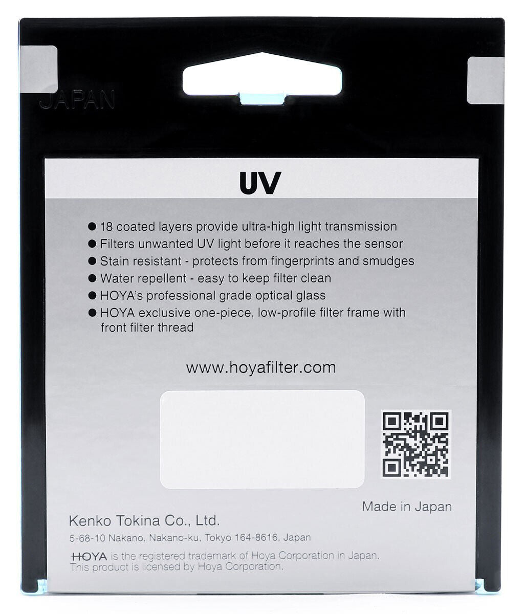 HOYA 58mm UV Fusion One Filter  