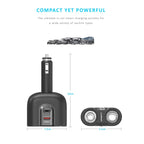 Mbeat Gorilla Power Dual Port USB-C & QC 3.0 Car Charger with Cigar Lighter Splitter