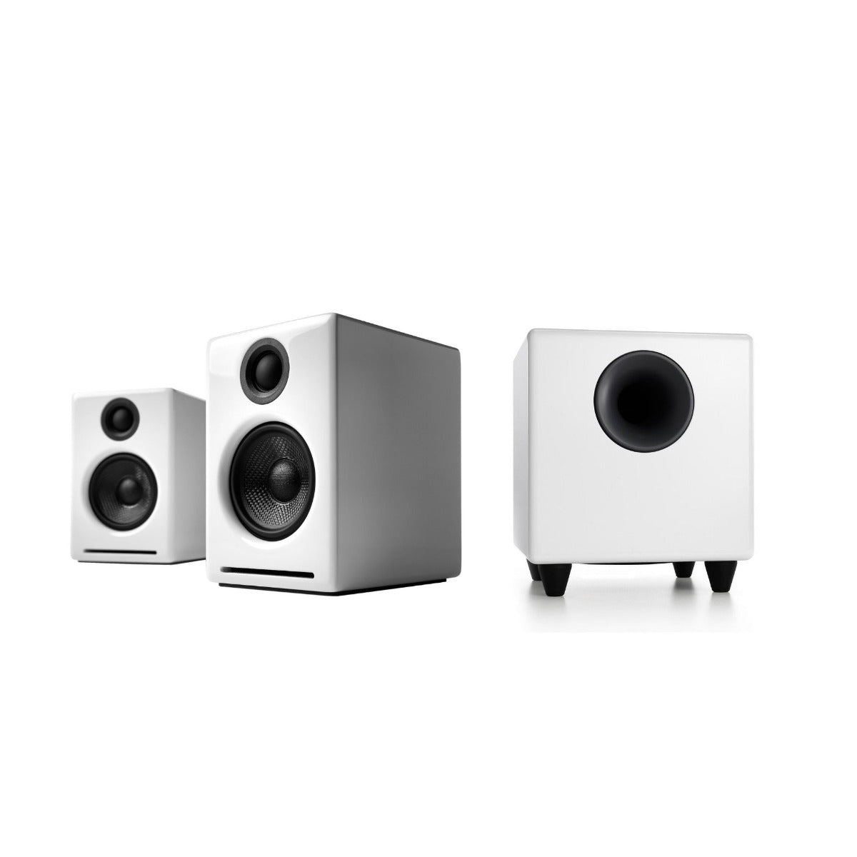 Audioengine A2+ Wireless Desktop Speakers with S8 Subwoofer (White)