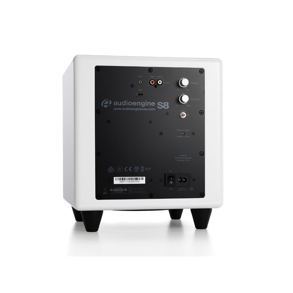 Audioengine A5+ Powered Bookshelf Speakers with S8 Subwoofer (White)
