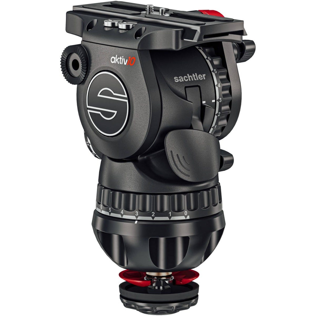 Sachtler aktiv10 Sideload Fluid Head with SpeedLevel for Select 100mm Sachtler Tripods