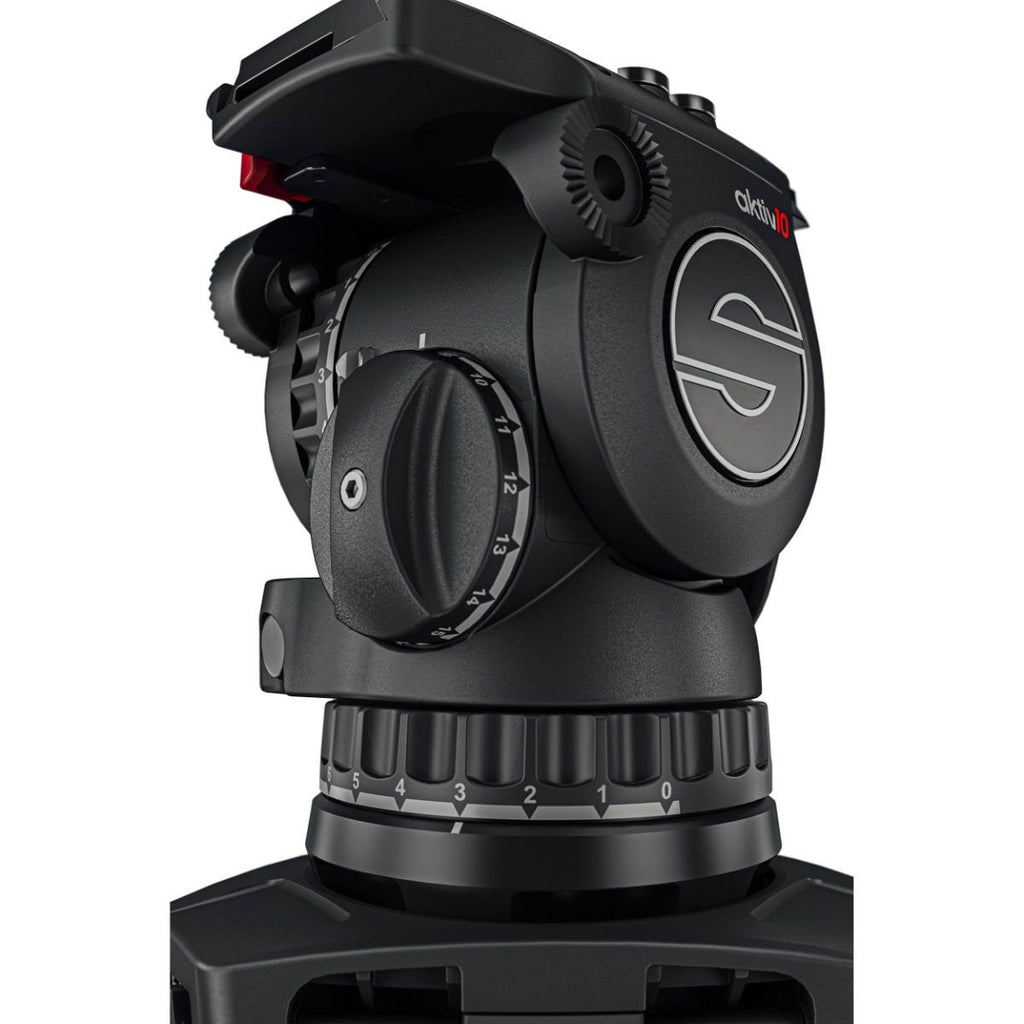 Sachtler aktiv10 Sideload Fluid Head with SpeedLevel for Select 100mm Sachtler Tripods