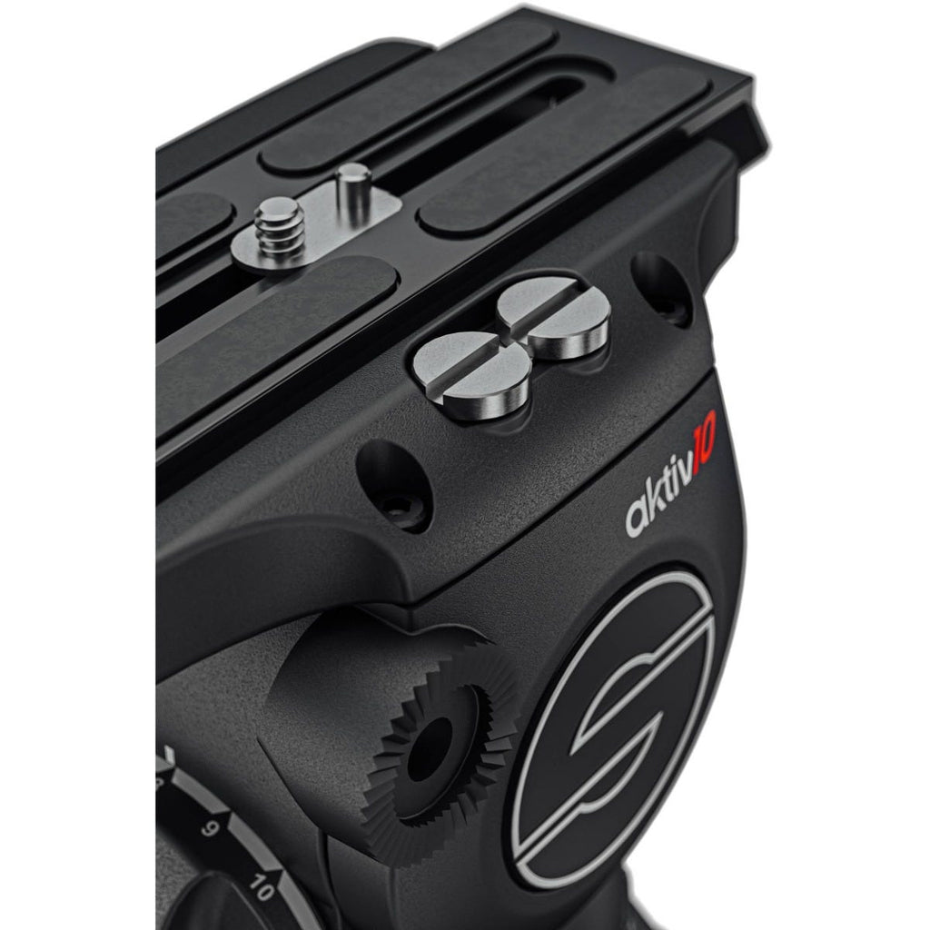 Sachtler aktiv10 Sideload Fluid Head with SpeedLevel for Select 100mm Sachtler Tripods
