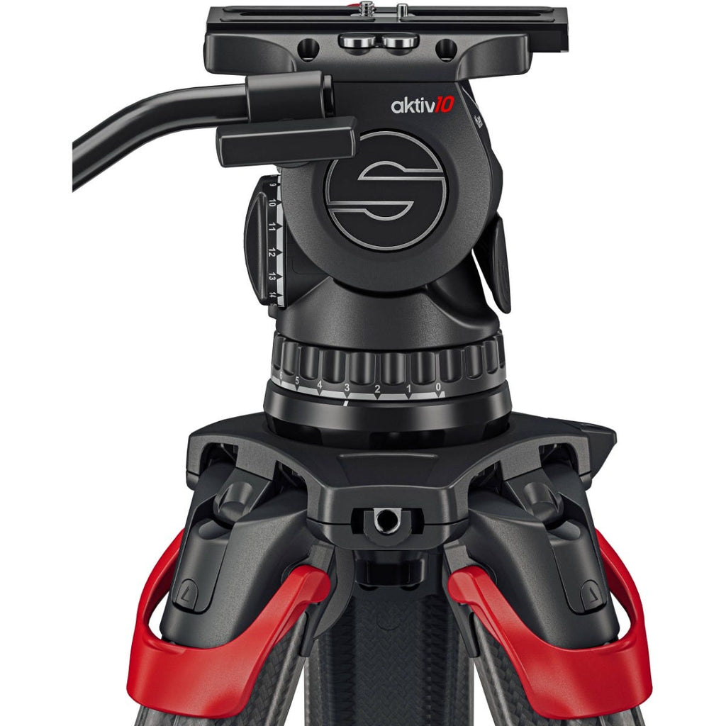 Sachtler aktiv10 Sideload Fluid Head with SpeedLevel for Select 100mm Sachtler Tripods
