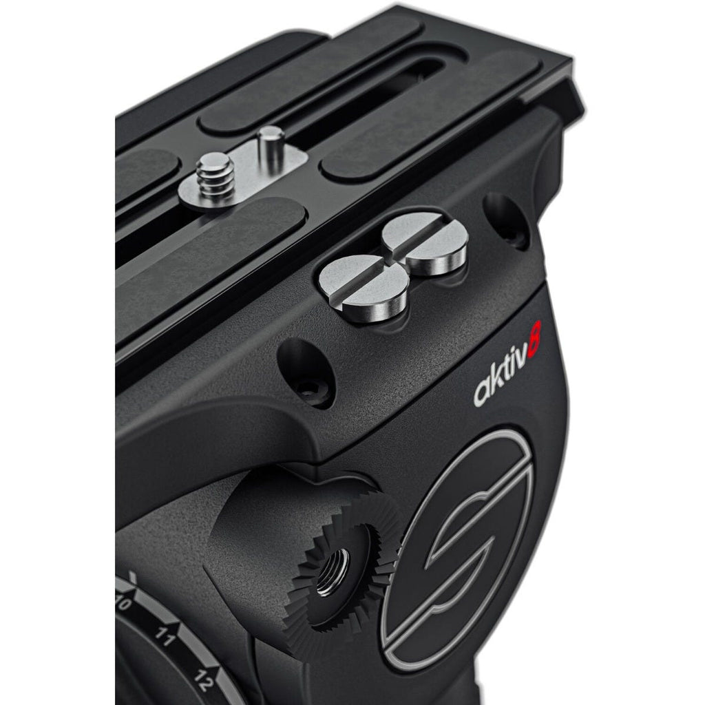 Sachtler aktiv8 Sideload Fluid Head with SpeedLevel for Select 75mm Sachtler Tripods