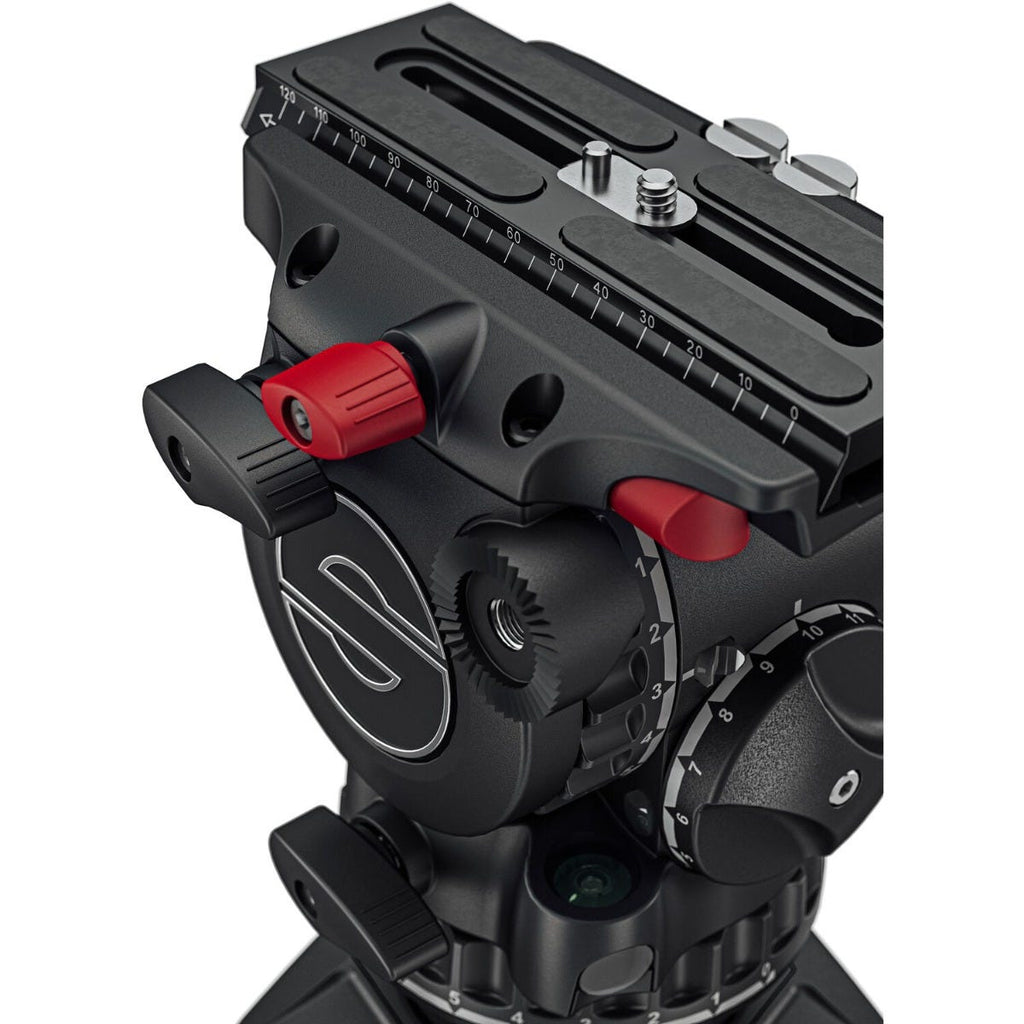 Sachtler aktiv8 Sideload Fluid Head with SpeedLevel for Select 75mm Sachtler Tripods