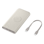 Damaged Box Samsung 10K 25W Wireless Battery Pack - Beige (Two Type C Ports)