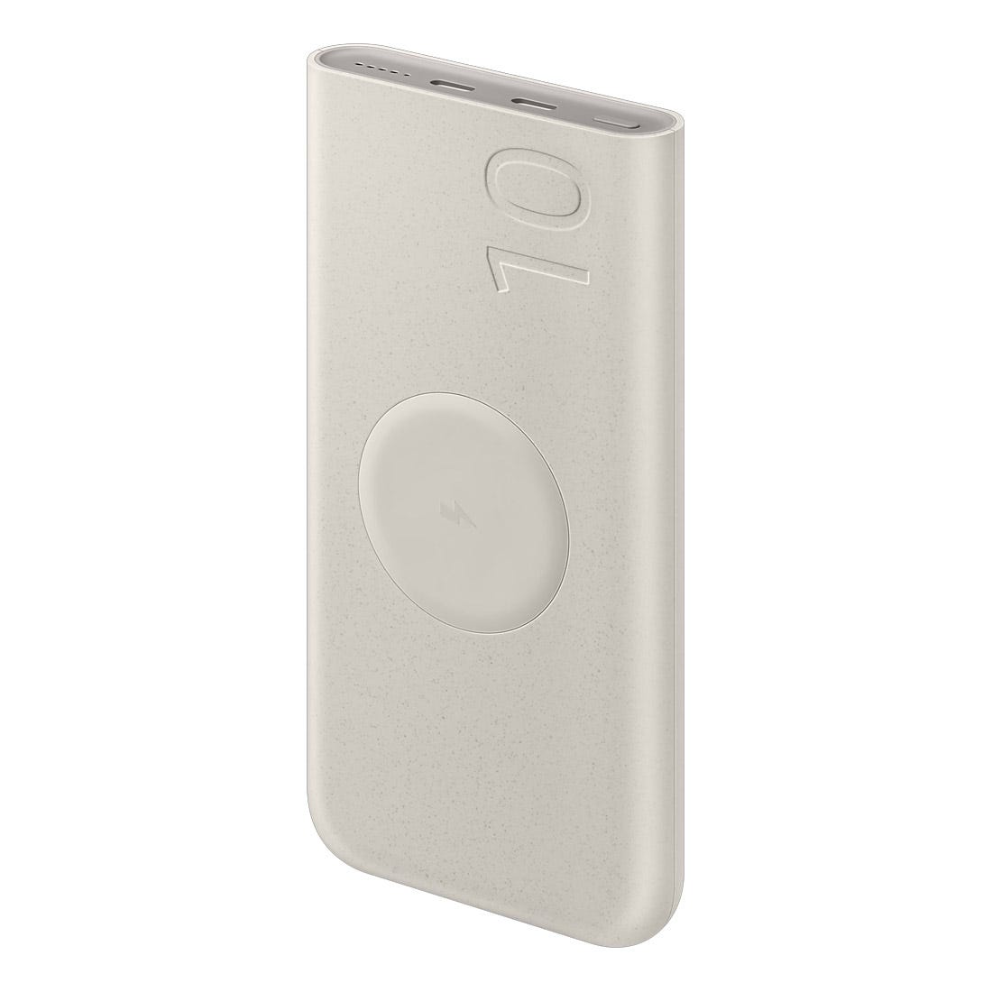 Damaged Box Samsung 10K 25W Wireless Battery Pack - Beige (Two Type C Ports)