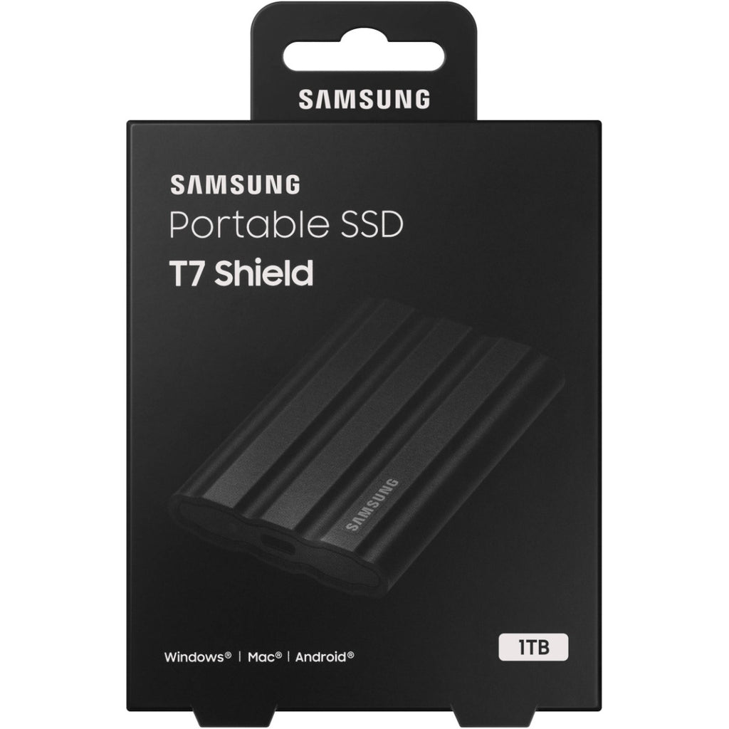 Samsung T7 Shield 1TB USB 3.2 Portable SSD - Black
