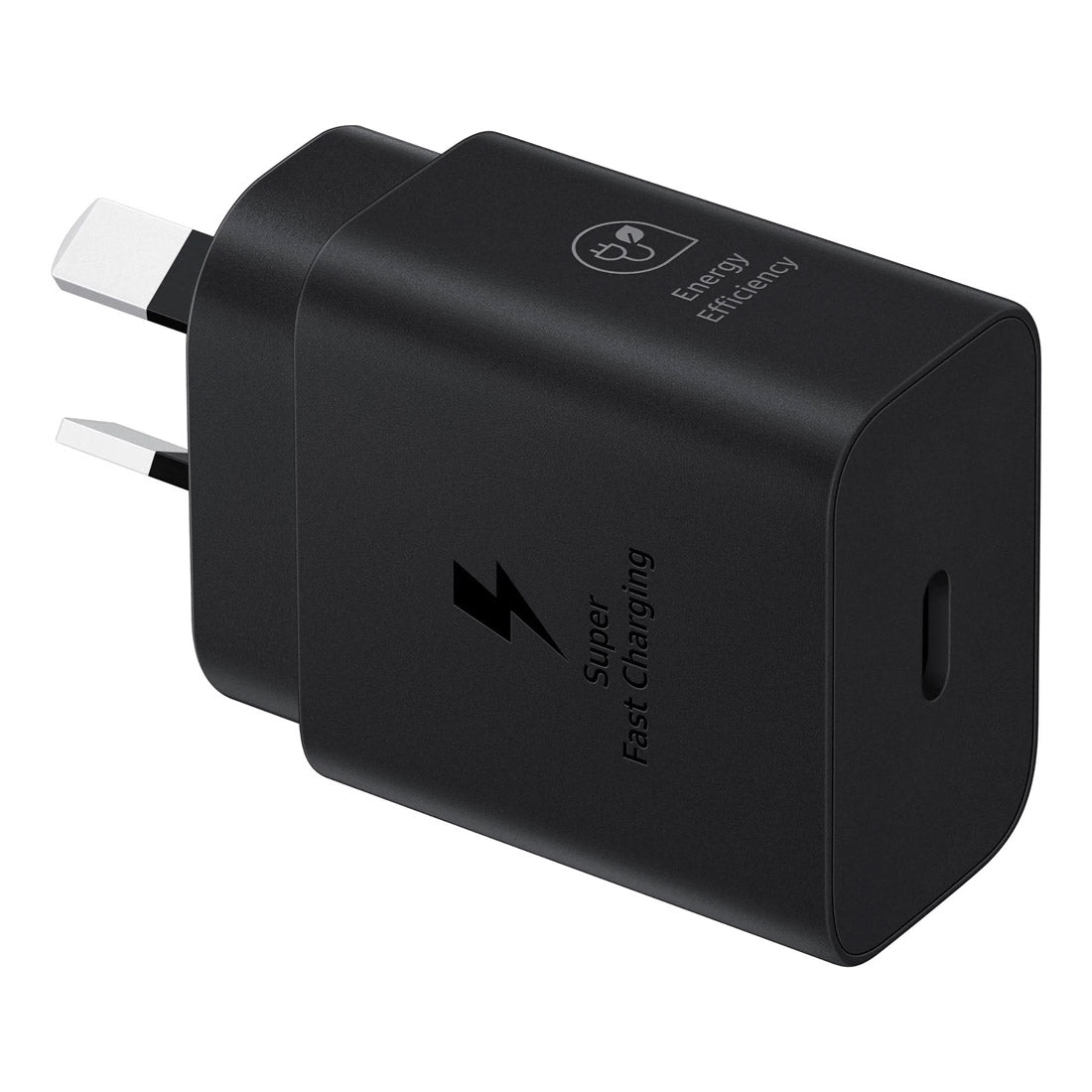 Samsung 25W Power Adapter (Black) with 1M USB-C Cable (White)