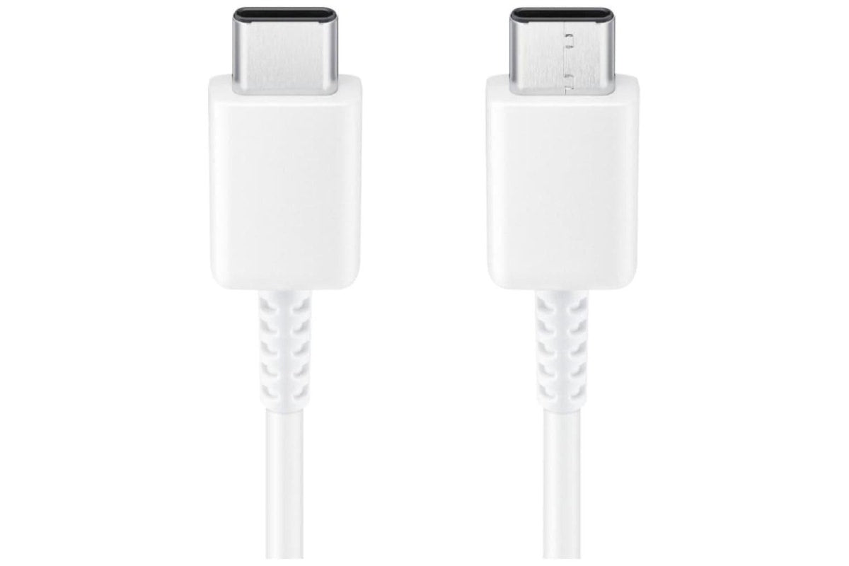 Samsung 25W Power Adapter (Black) with 1M USB-C Cable (White)