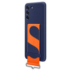 Samsung Galaxy S21 FE 5G Silicone Cover with Strap Navy