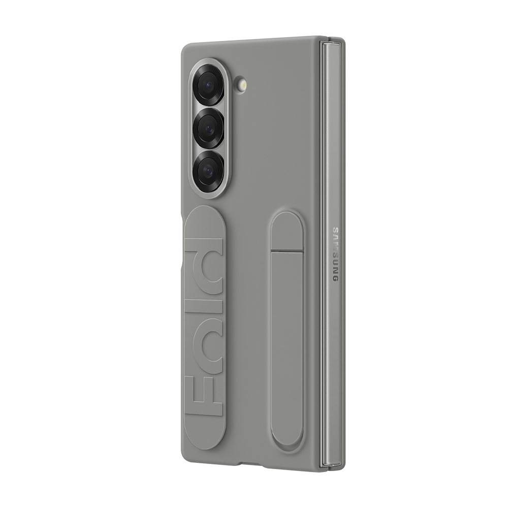 Samsung Galaxy Z Fold6 Silicone Case with Grip (Grey) 