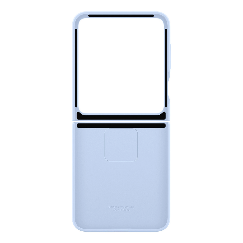 Samsung Galazy Z Flip6 Silicone Case with Ring (Blue) 