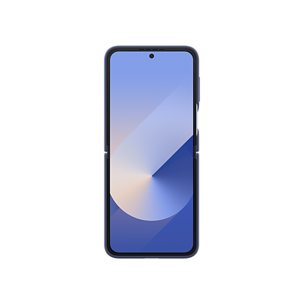 Samsung Galazy Z Flip6 Silicone Case with Ring (Dark Blue)
