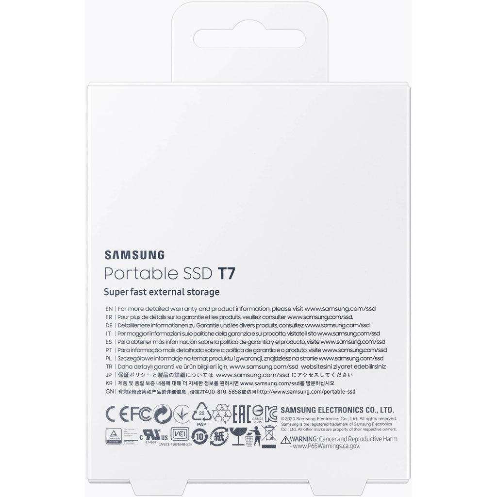 Samsung T7 2TB USB 3.2 Portable SSD - Gray