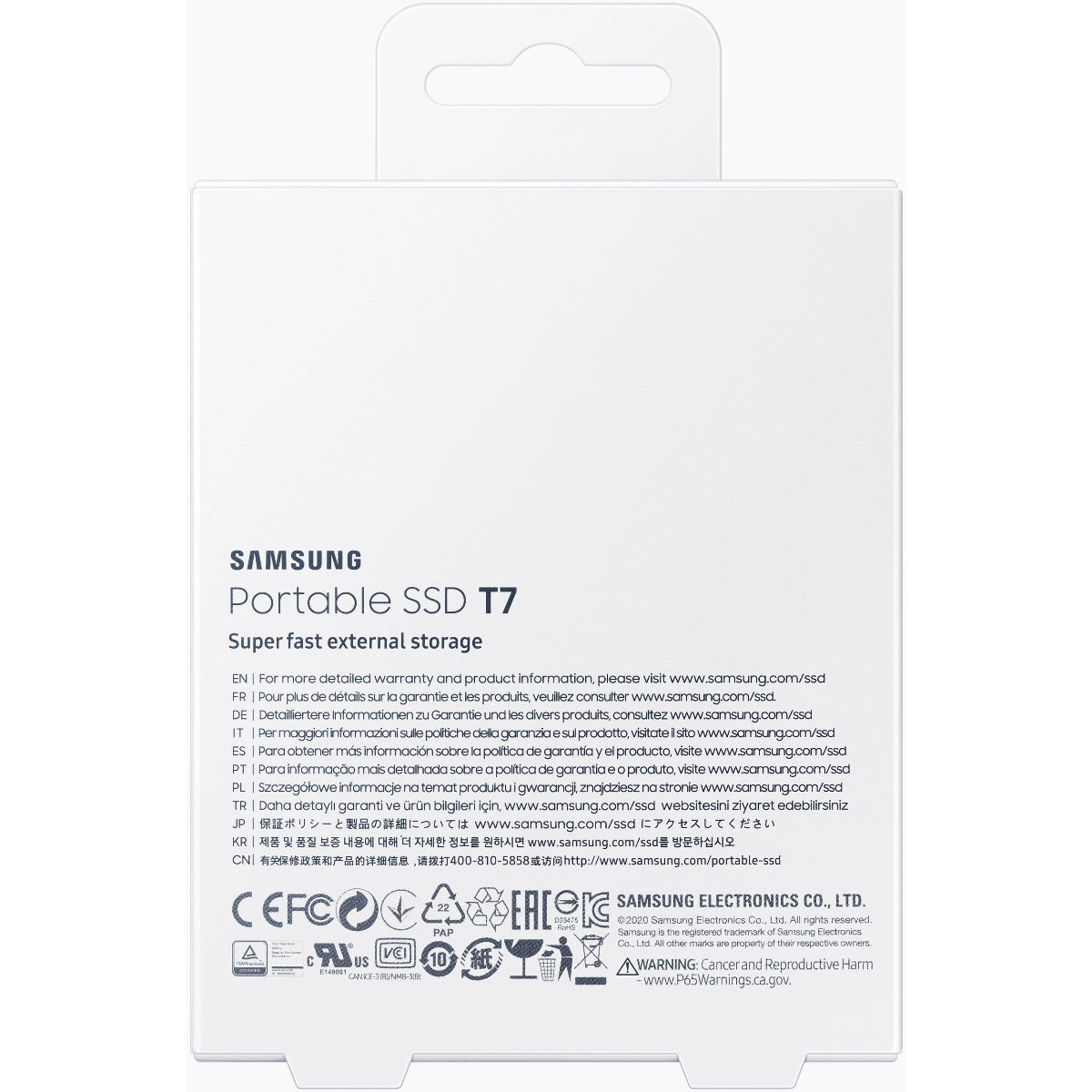 Samsung T7 1TB USB 3.2 Portable SSD - Gray
