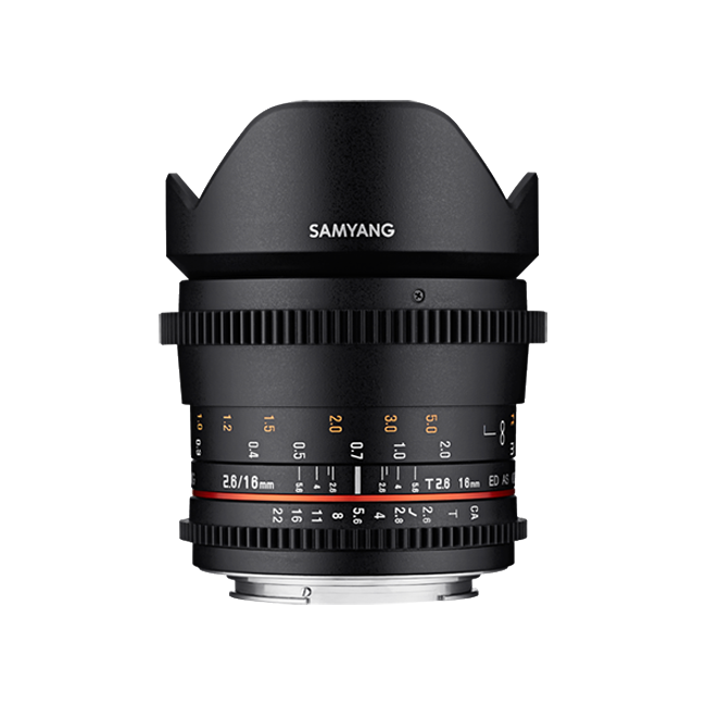 Samyang 16mm T2.6 VDSLR UMC II Cine Lens - Nikon F Mount