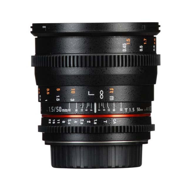 SAMYANG 50mm T1.5 VDSLR II - Canon EOS Full Frame