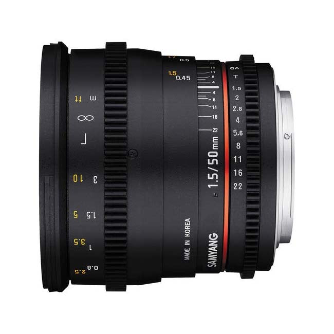 SAMYANG 50mm T1.5 VDSLR II - Canon EOS Full Frame