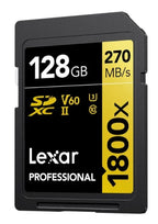 Lexar Professional 1800X SDXC UHS-II SD Card - 128GB