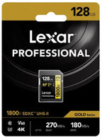 Lexar Professional 1800X SDXC UHS-II SD Card - 128GB