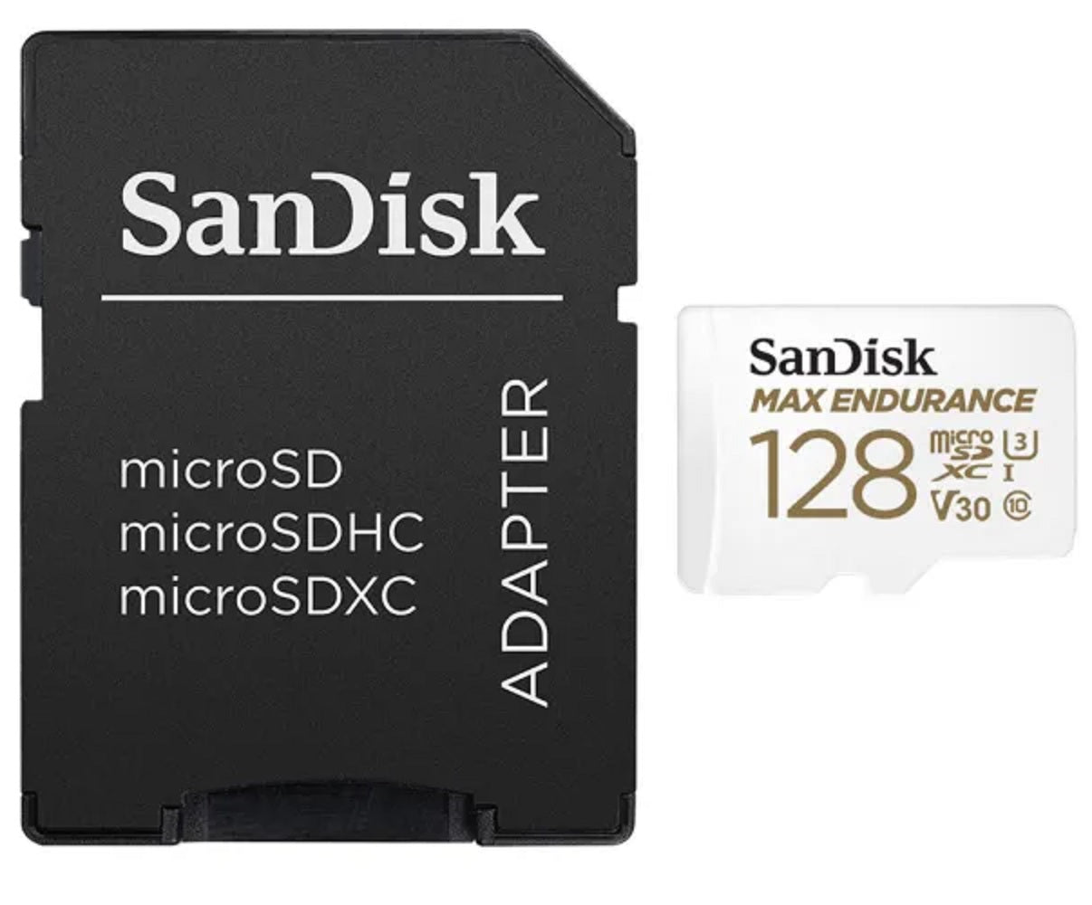 Sandisk MAX ENDURANCE MicroSD 128GB V30 Memory Card