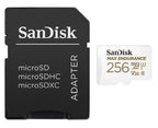 Sandisk MAX ENDURANCE MicroSD 256GB V30 Memory Card