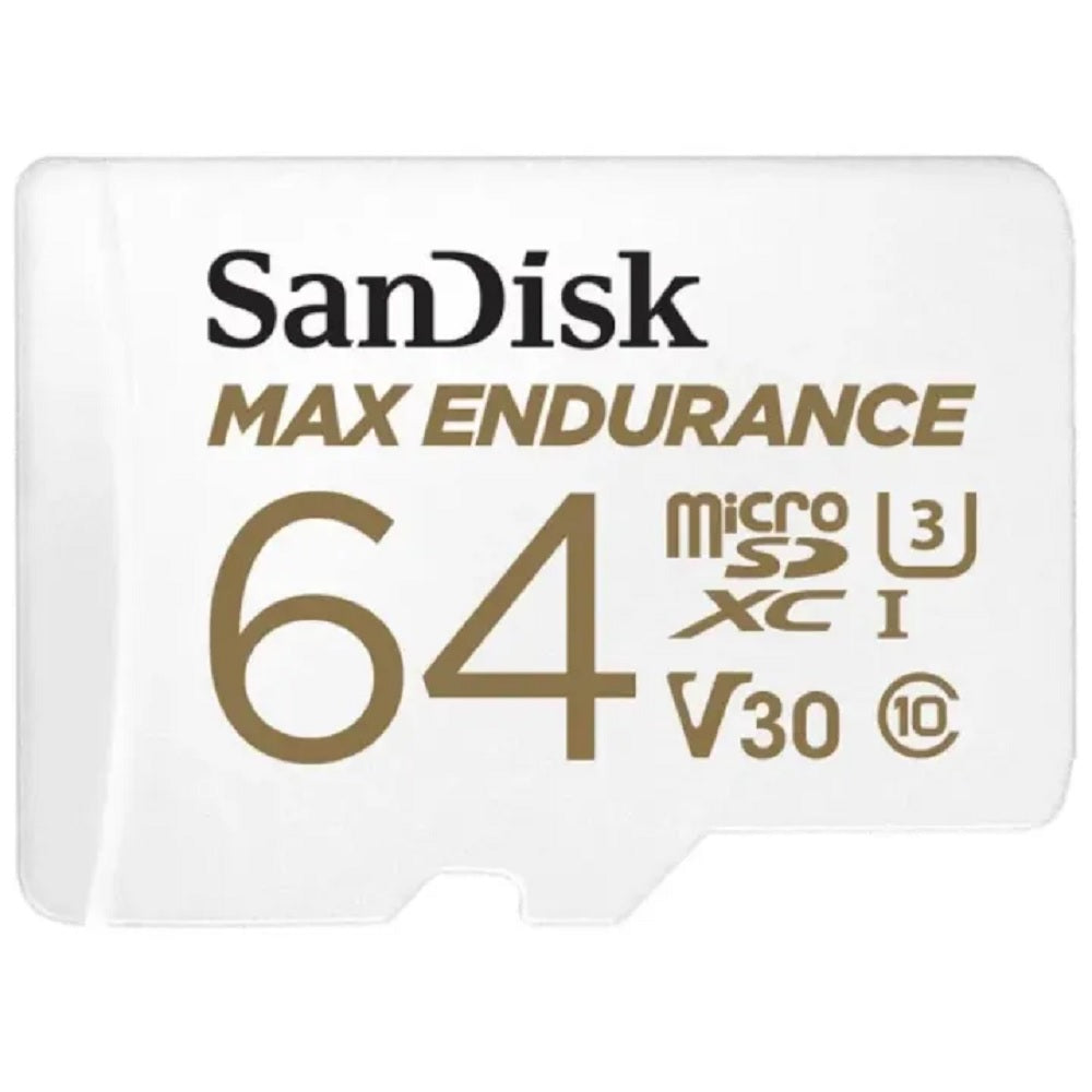 Sandisk MAX ENDURANCE MicroSD 64GB V30 Memory Card