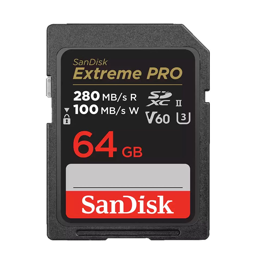 SanDisk Extreme Pro SDXC 64GB 280/100MB/s Memory Card