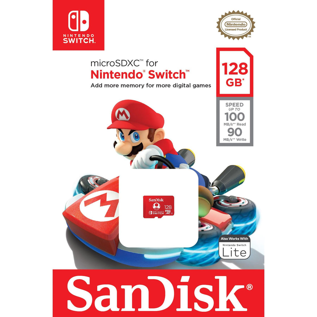 SanDisk Nintendo Switch microSD 128GB Memory Card
