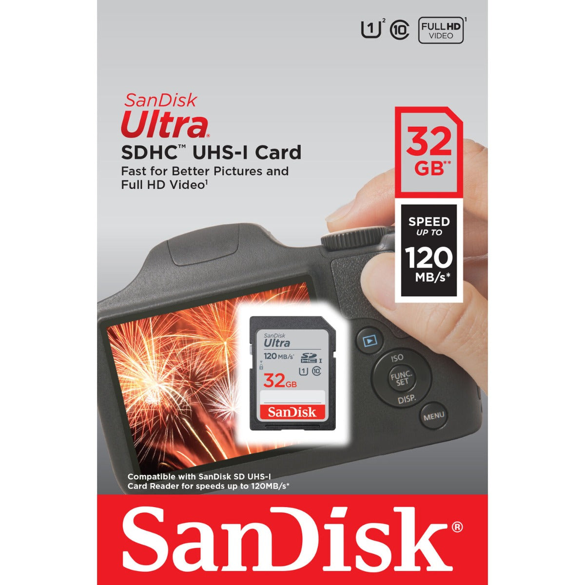 SanDisk Ultra SDHC 32GB Class 10 UHS-I 120MB/s R