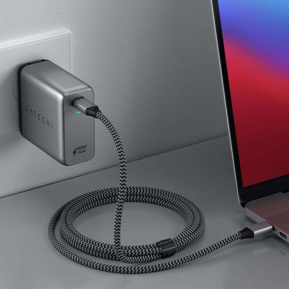 Satechi 100W USB-C PD GaN Wall Charger - ST-UC100WSM